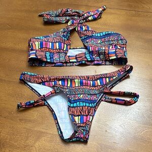 Bikini Set S Top 13”, Bottom is Cheeky 14” Waist